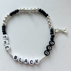 Taylor Swift Friendship Bracelet Eras Tour TTPD The Black Dog with Bone Charm